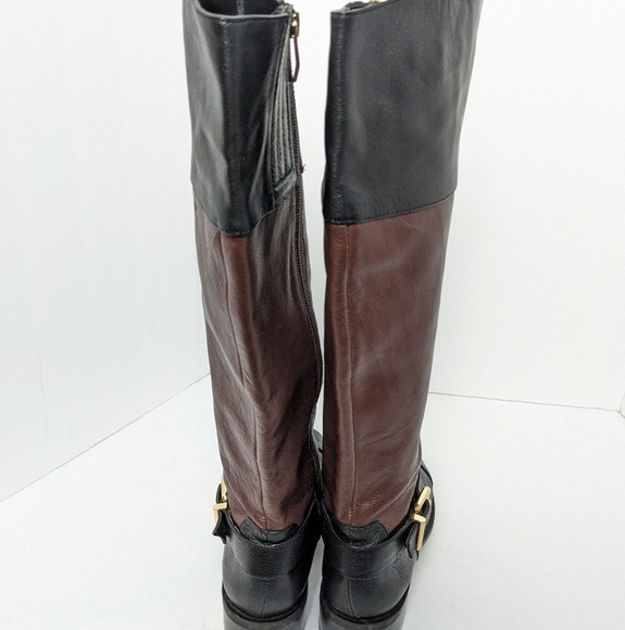 Vince Camuto two tone leather boots - Picture 6 of 16